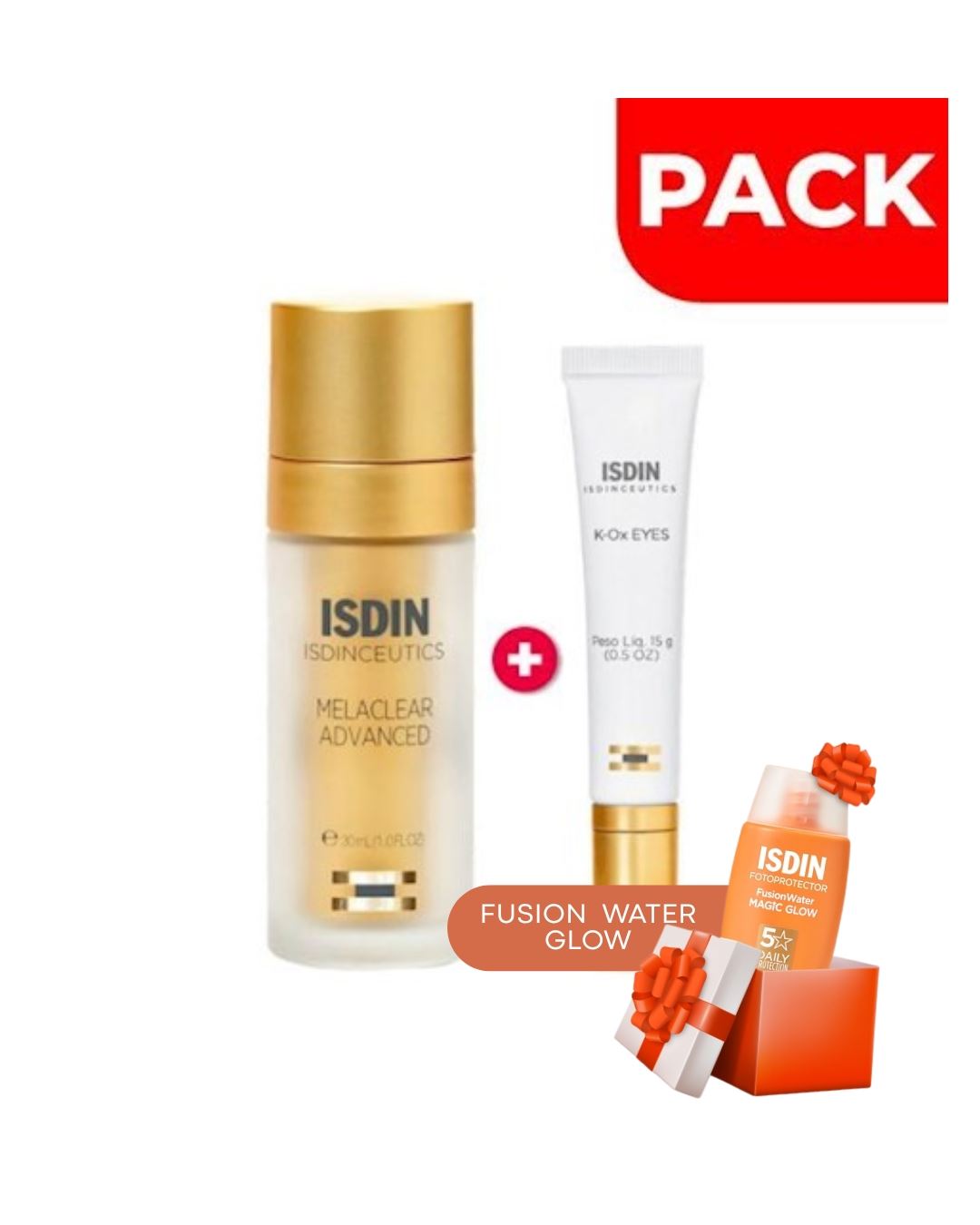 Pack Serúm Isdinceutics Melaclear Advance Isdin 30 ML + Isdinceutics K-Ox Eyes 15G
