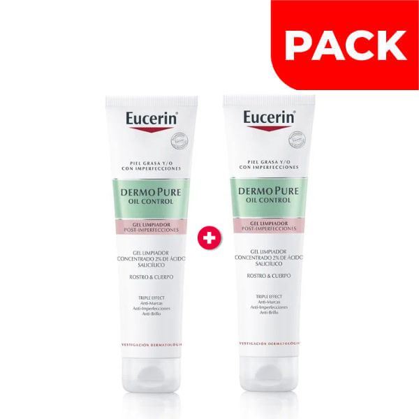 Dúo Pack Eucerin DermoPure Gel Limpiador - Frasco 150 ML