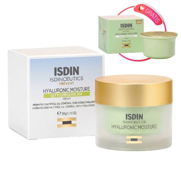 Crema Isdinceutics Hyaluronic Oily & Combination - Pote 50 Gr
