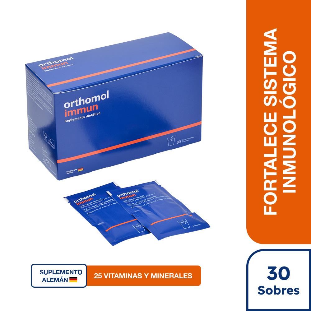 Suplemento Vitamínico Orthomol Immun Sobre -  Caja 30 UN