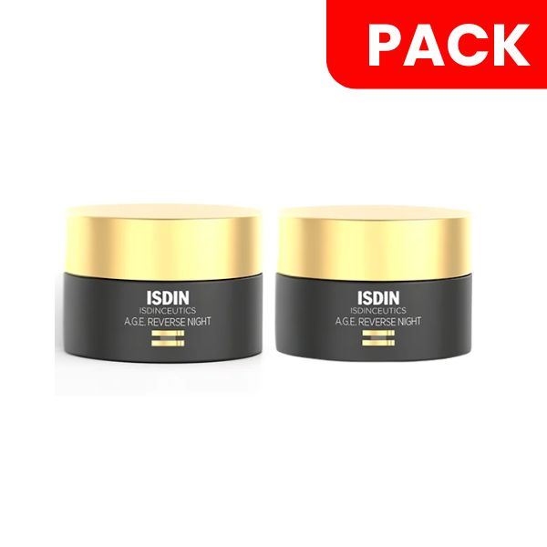 Dúo Pack Isdin Isdinceutics Crema Reparadora A.G.E Reverse Night - Pote 50 ML