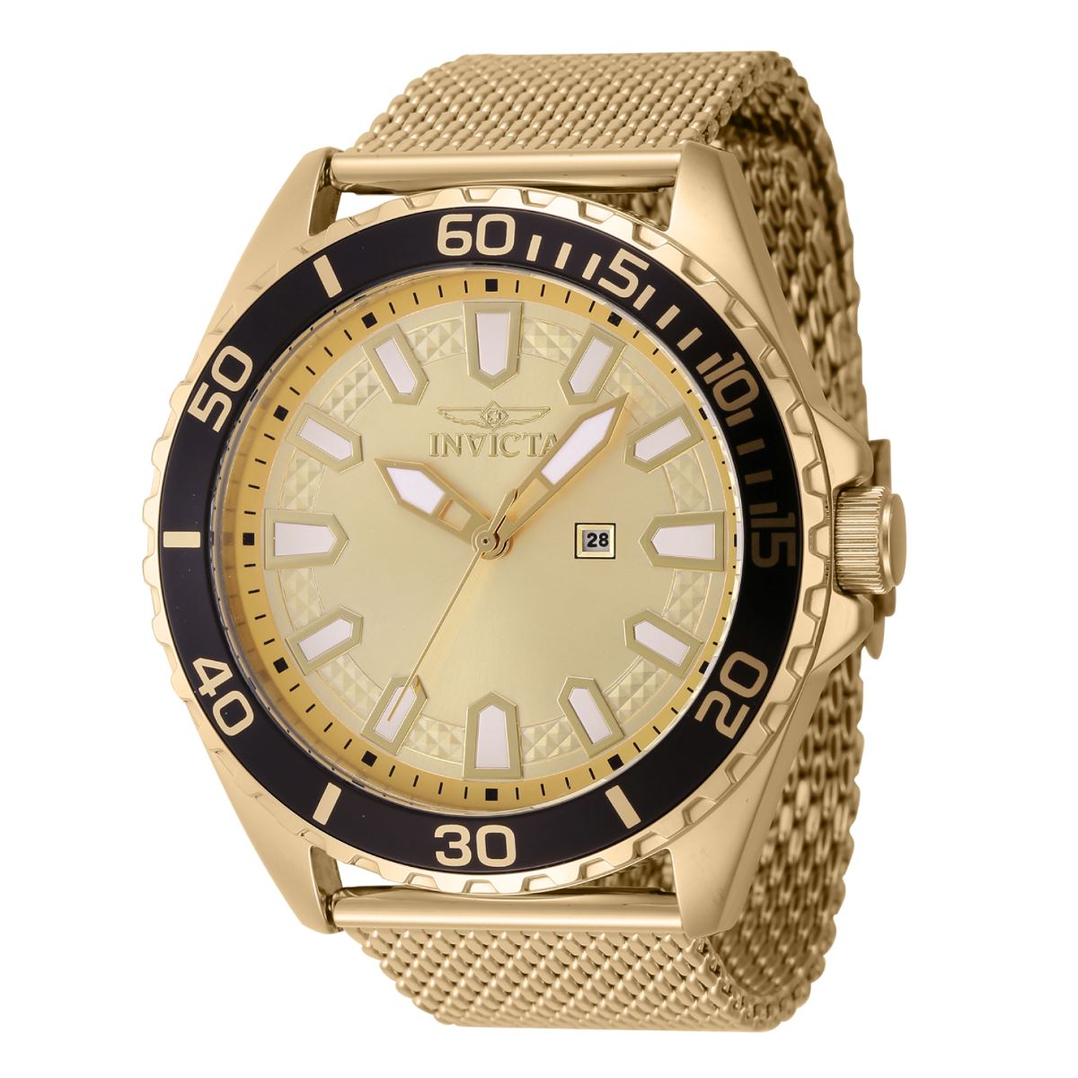 Reloj Invicta pro diver para hombre 46902 / Color oro