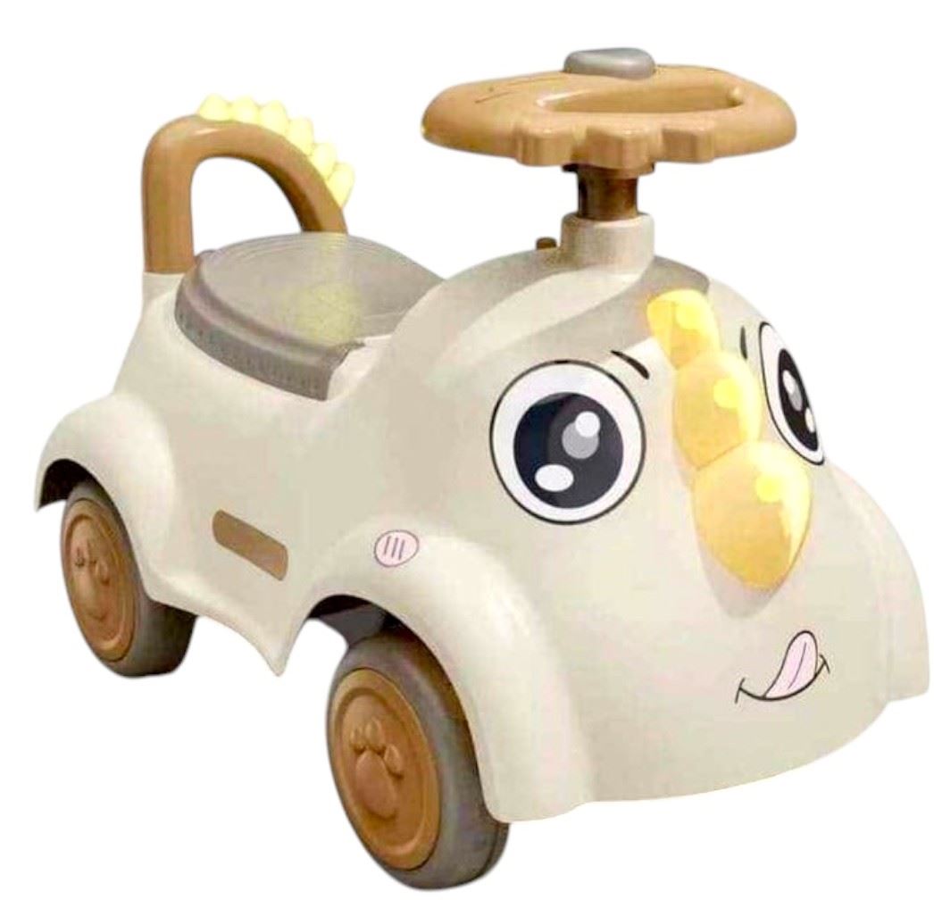 CARRITO BABYDINO COLOR BEIGE CON LUCES Y SONIDO. BUGGY CORREPASILLOS