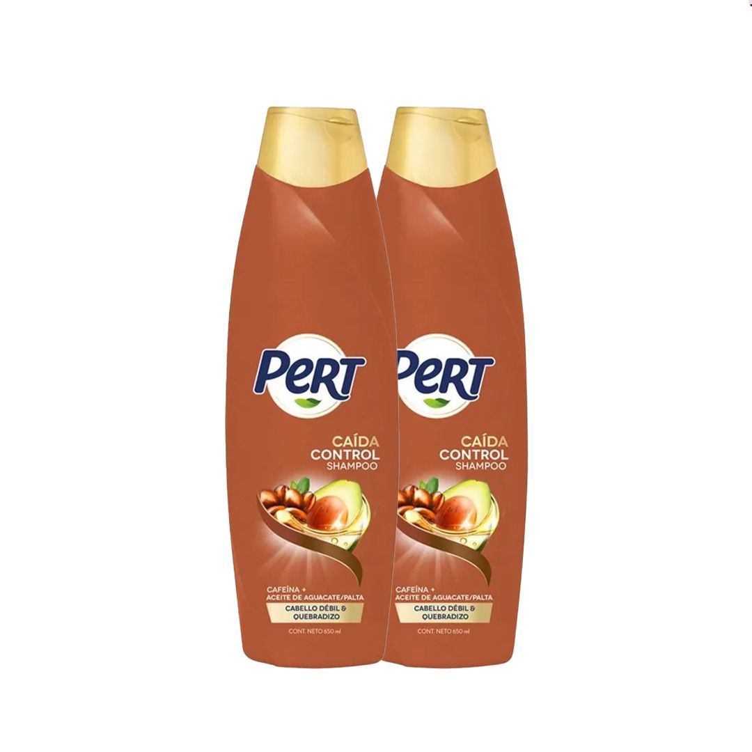 Dúo Pack Shampoo Pert Control Caída - Frasco 650 ML