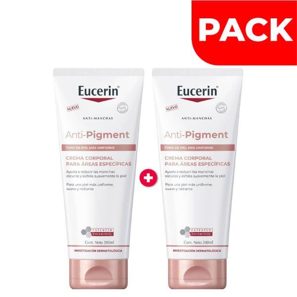 Dúo Pack Eucerin Anti-Pigment Crema Corporal - Frasco 200 Ml