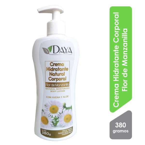 Daya Crema Hidratante Corporal Manzanilla - Frasco 380 Gr