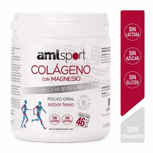 Polvo Colágeno + Magnesio y Vitamina C+B1+B2+B6 - Pote 350 Gr