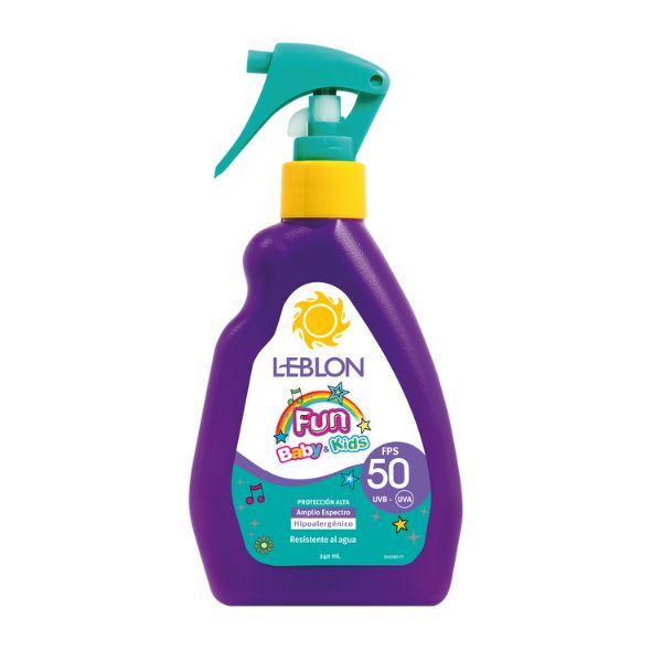 Protector Solar Leblon Fun Baby & Kids FPS 50 - Frasco 240 Gr