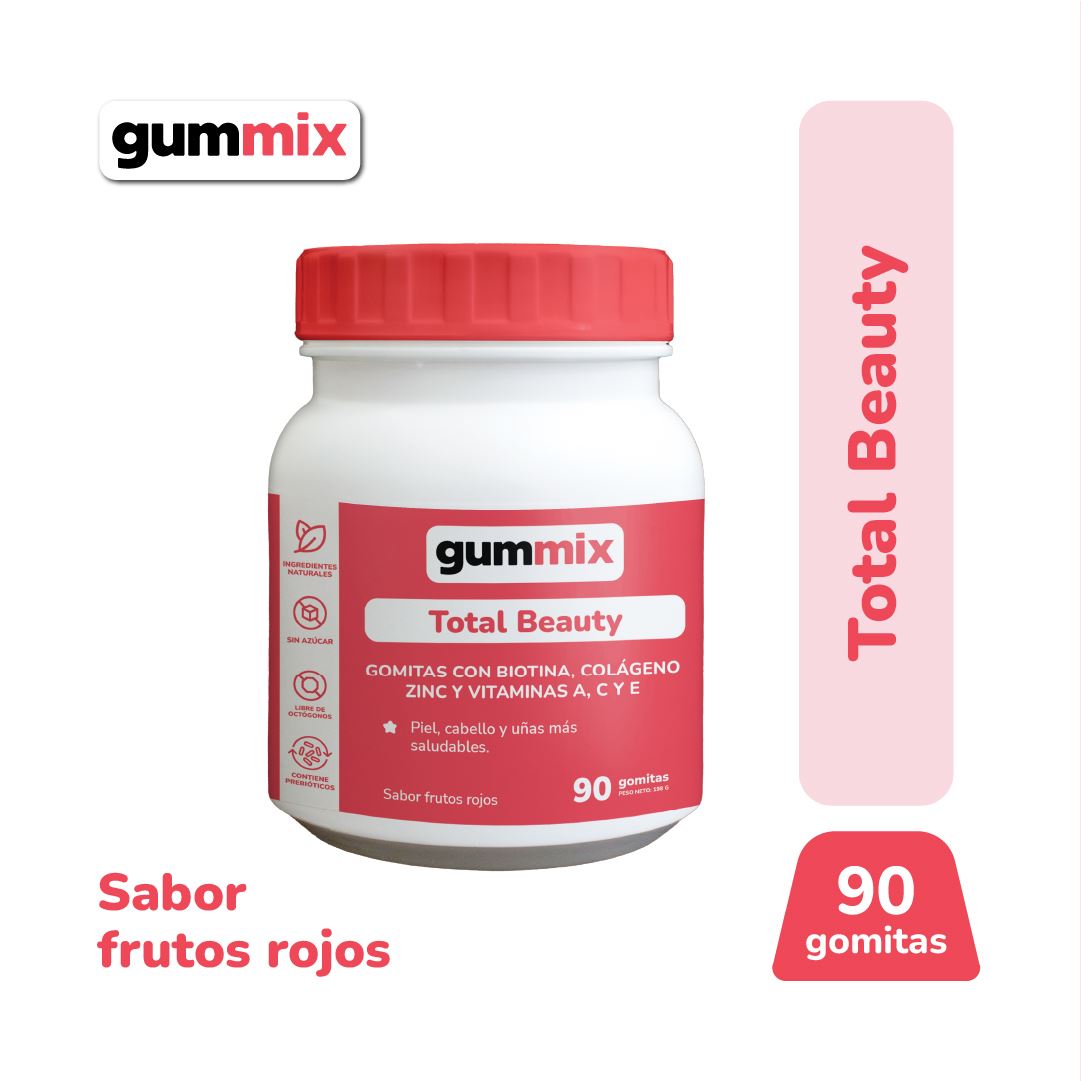 Gummix Gomitas Total Beauty - Frasco 90 UN