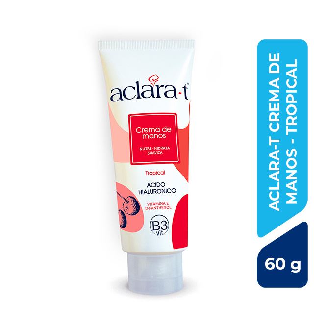 Aclara-T Crema De Manos Tropical - Frasco 60 G
