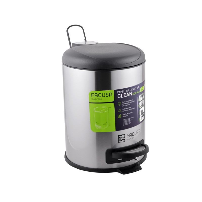 Papelera 5Lt Clean C/asa - 984150501