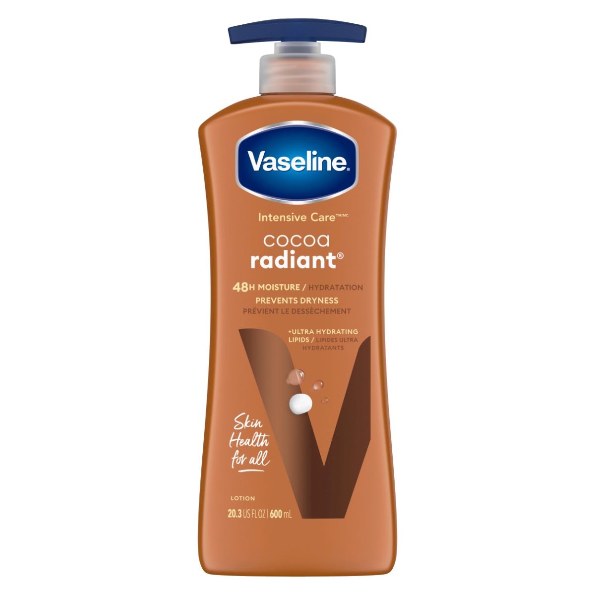 Loción Corporal Vaseline Cocoa Radiant - Frasco 600 ML