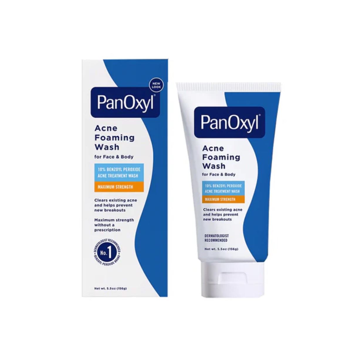 PanOxyl Acne Foaming Wash 10% Benzoyl Peroxide Maximum Strength 156g