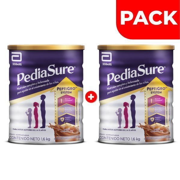 Dúo Pack Pediasure Triplesure Chocolate - Lata 1.6 Kg