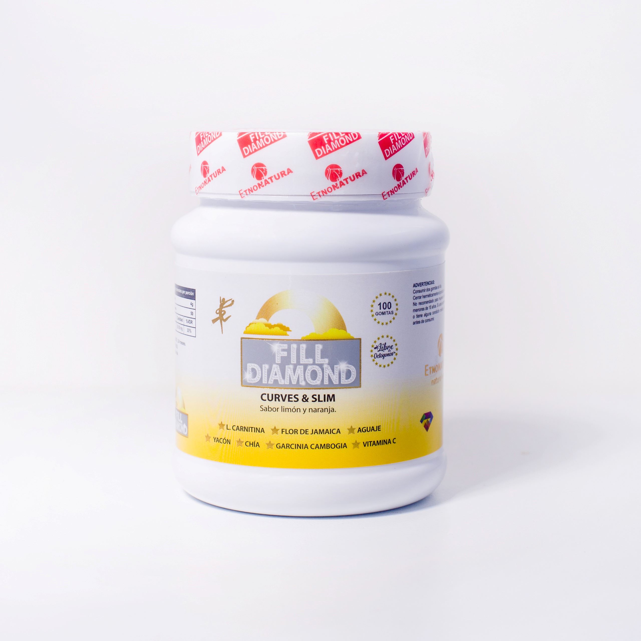 Filldiamond Curves Slim - Frasco 100 UN