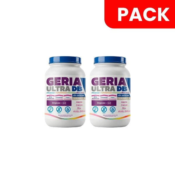 Dúo Pack GeriaUltra DB Sabor Vainilla - Pote 1Kg