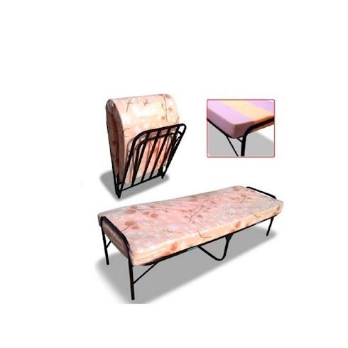 Cama Plegable de 1 Plaza + Colchón de 4" Pulgadas