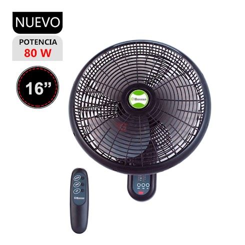 Ventilador de Pared con Control 3Vel BOSSKO BK-8210PD 80w Negro