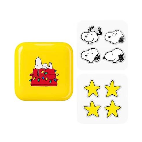 Starface Parches para granos Hydro-Star + Estuche compacto de Snoopy durmiendo (32 unidades)