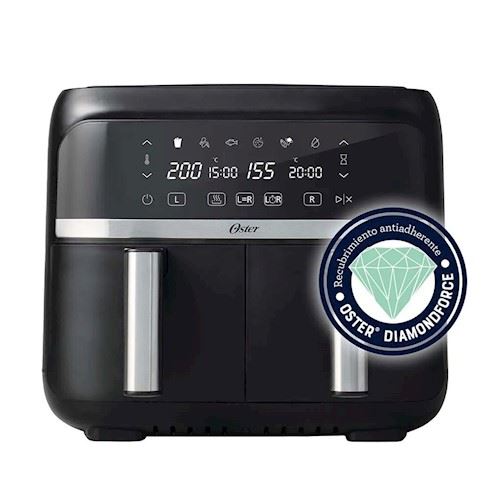 Freidora de Aire Dual Diamond Force de 7.6 Lts Oster CKSTAF7MCDDF 1800W