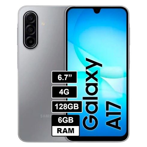 Celular Samsung Galaxy A17 6GB + 128GB 6.7" - Gris