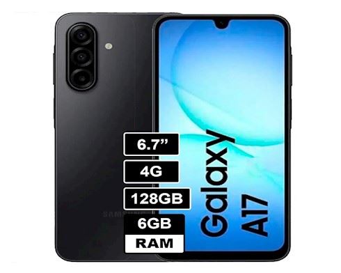 Celular Samsung Galaxy A17 6GB RAM 128GB 6.7" - Negro