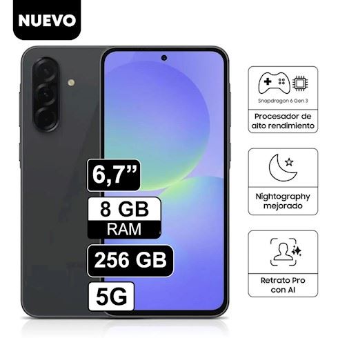 Celular Samsung Galaxy A26 5G 6.7" 256GB + 8GB RAM – Negro
