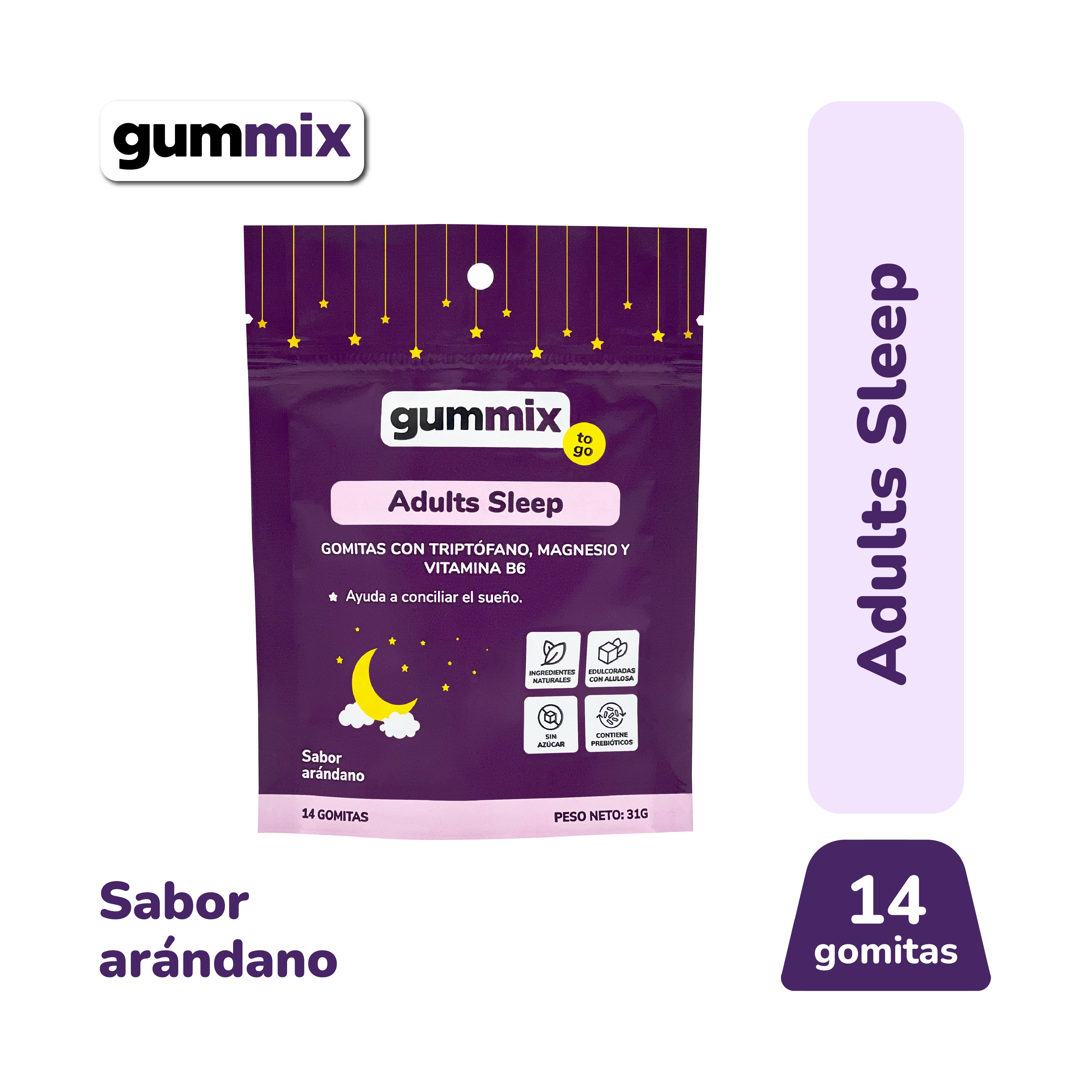Gummix Gomitas Adults Sleep Sabor Arándano - Bolsa 14 UN
