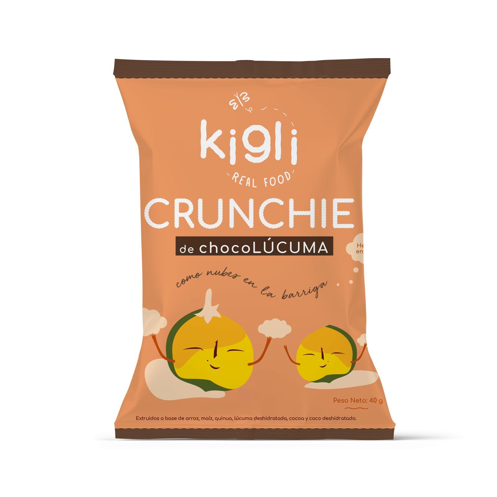 Kigli Crunchie Chocolucuma - Bolsa 40 Gr