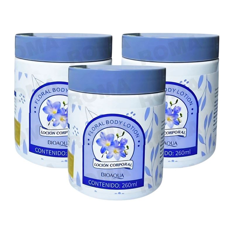 PACK 3 CREMA CORPORAL FLORAL 260ML BIOAQUA