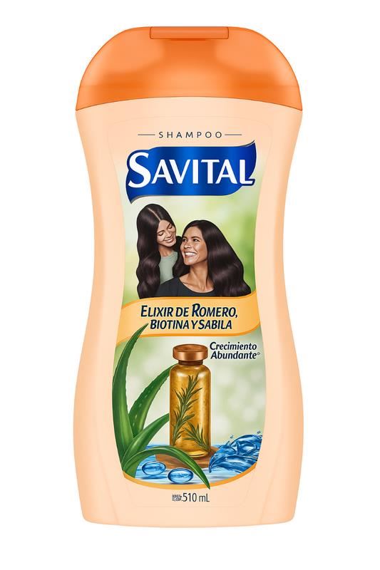 Savital Shampoo Elixir de Romero - Frasco 510 ML