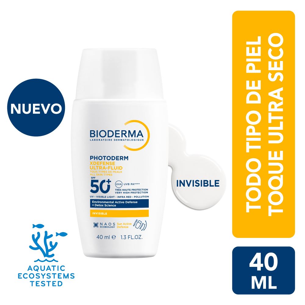 Bioderma Photoderm XDefense Ultra-Fluido SPF 50+ Tono Invisible - Frasco 40 ML