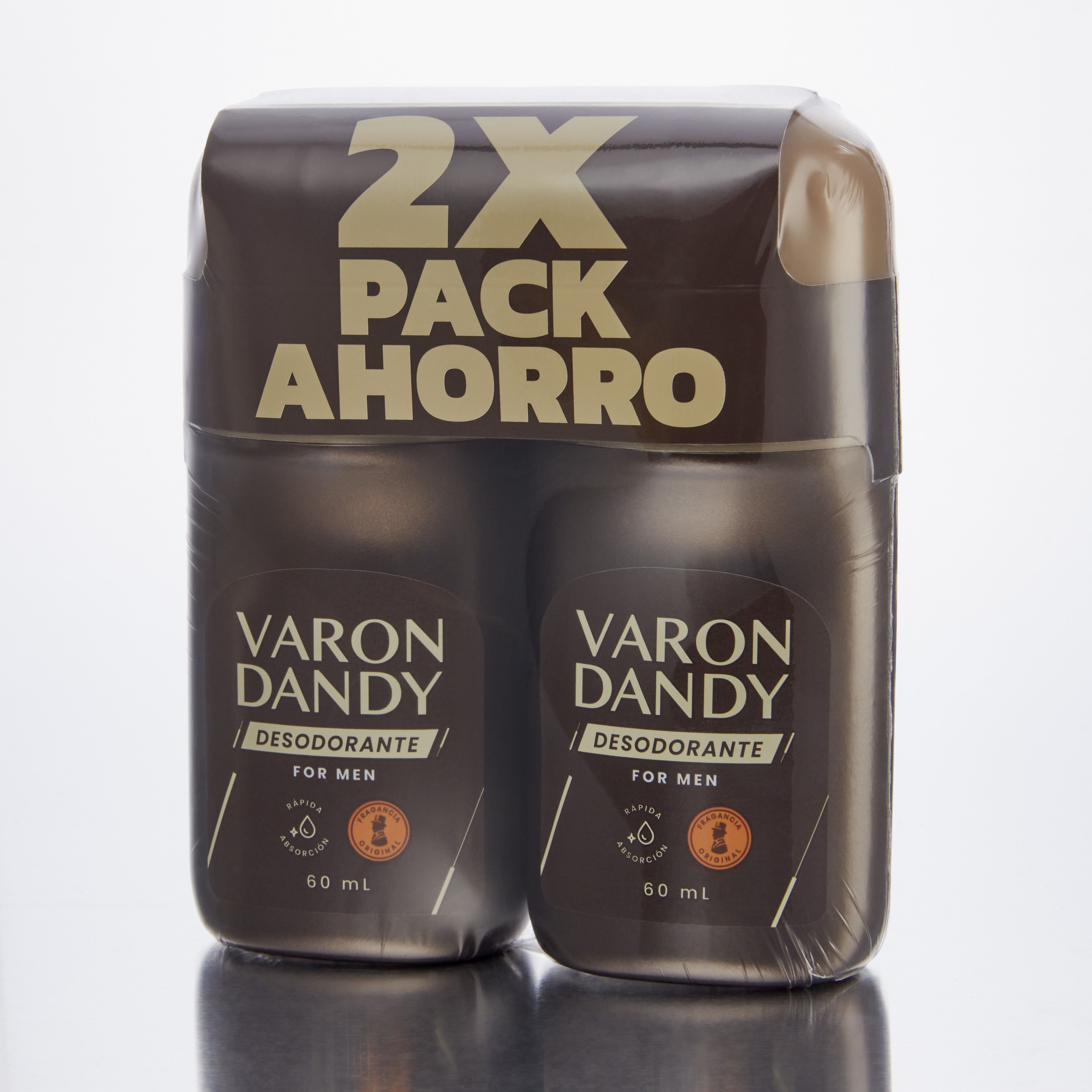 Dúo Pack Varon Dandy Desodorante Roll-On - Frasco 60 ML