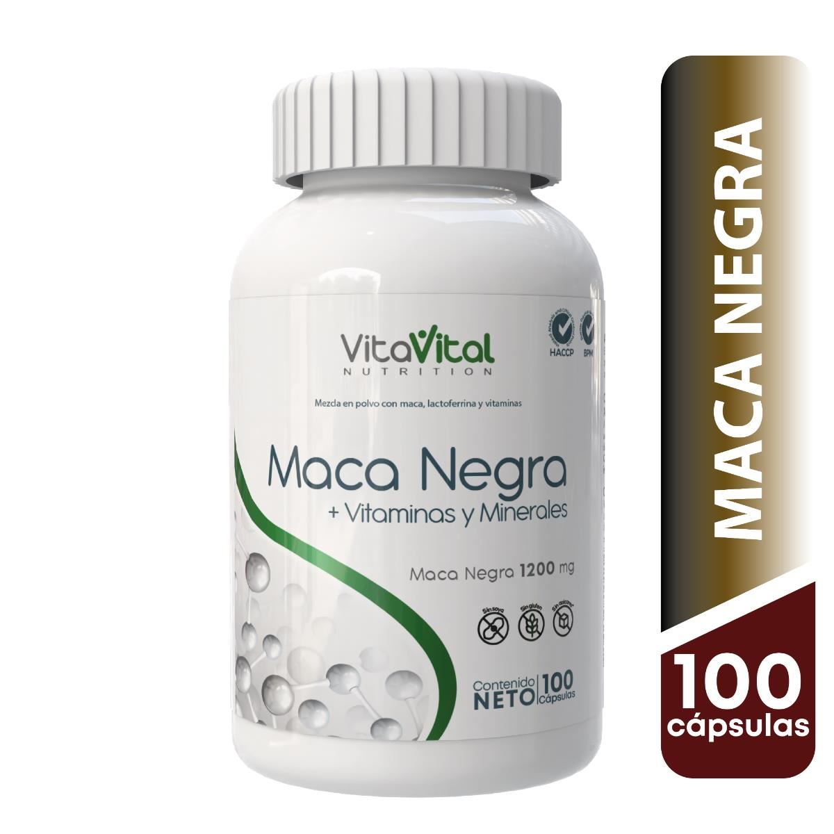Vita Vital Maca Negra Capsulas - Frasco 100 UN