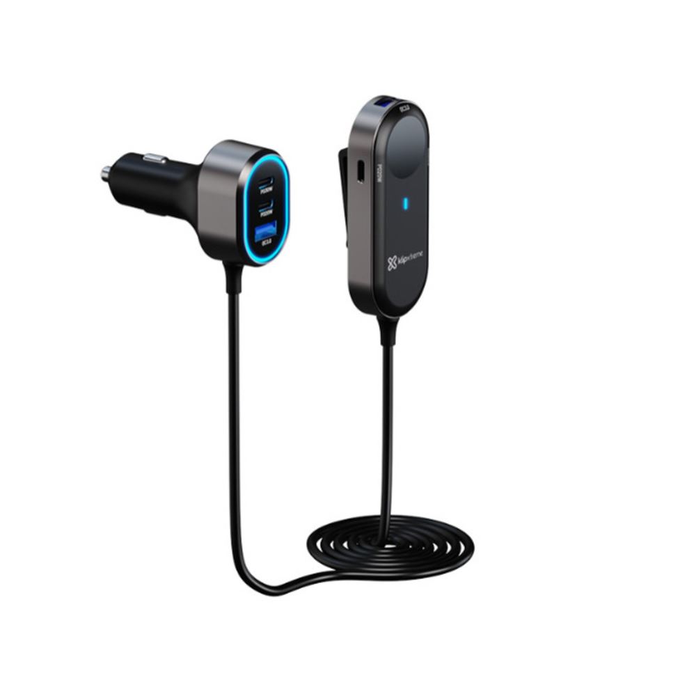 CARGADOR DE AUTO 6 PUERTOS USB-C Y USB-A 100W KLIPXTREME KCC-100