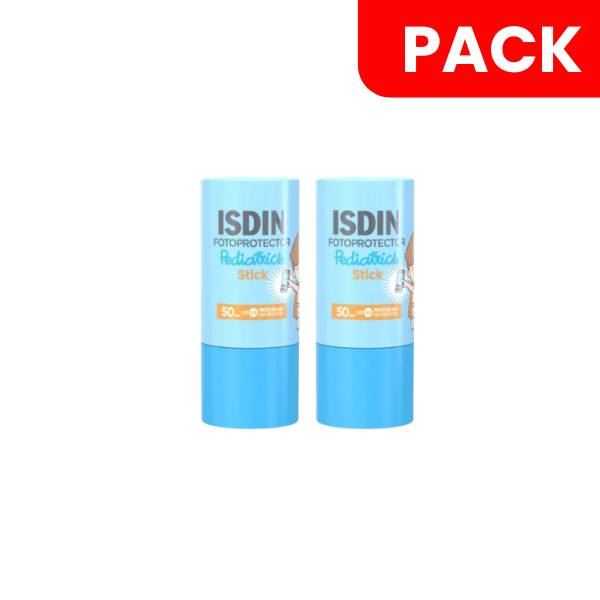 Dúo Pack Isdin Fotoprotector Pediatrics Stick SPF 50 - Frasco 20 Gr