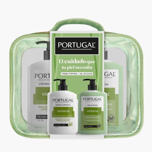 Pack Estuche Verbena Crema Corporal 450 Gr + Gel - 2 UN