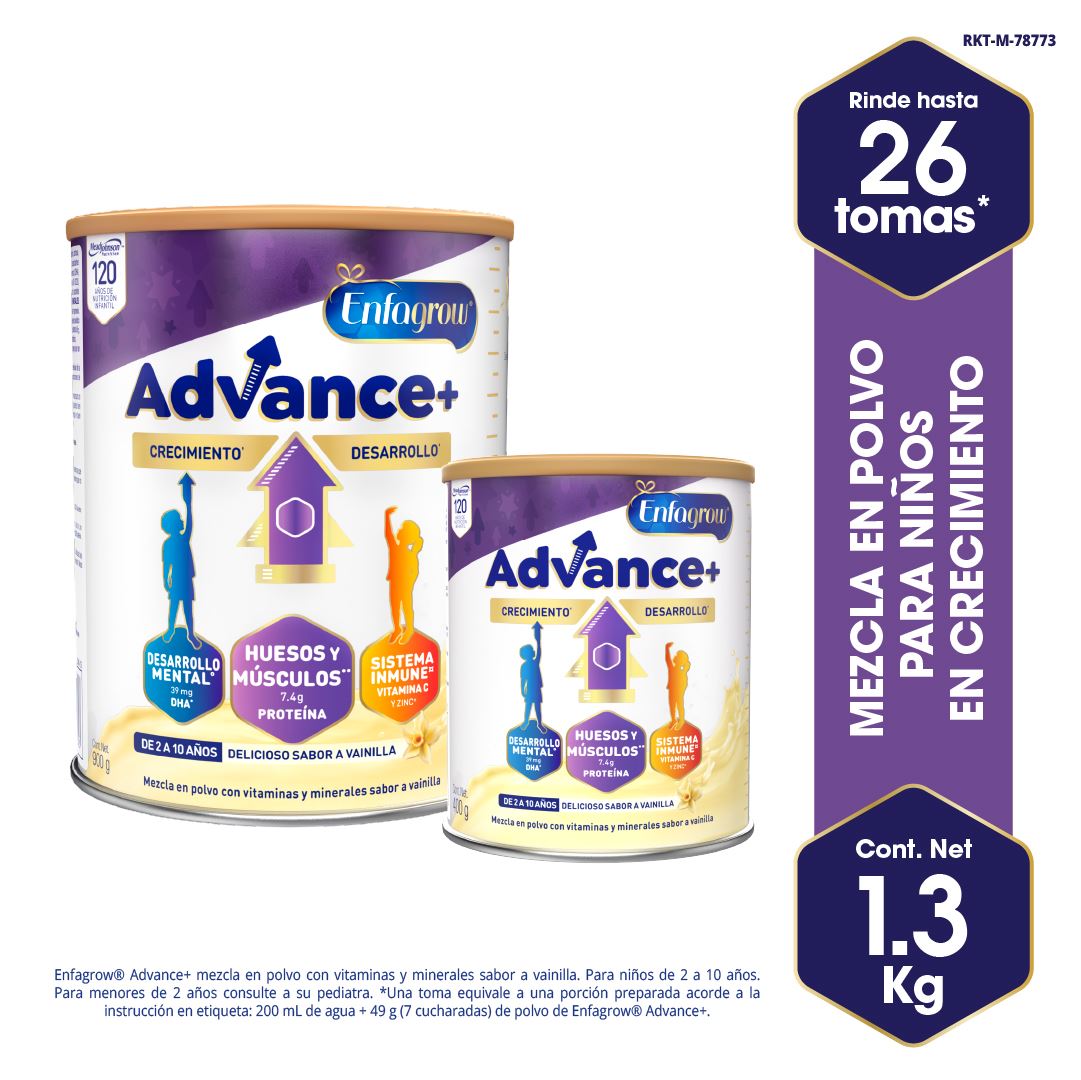 Pack Enfagrow Advance+ Vainilla 900Gr + Enfagrow Advance+ 400 Gr