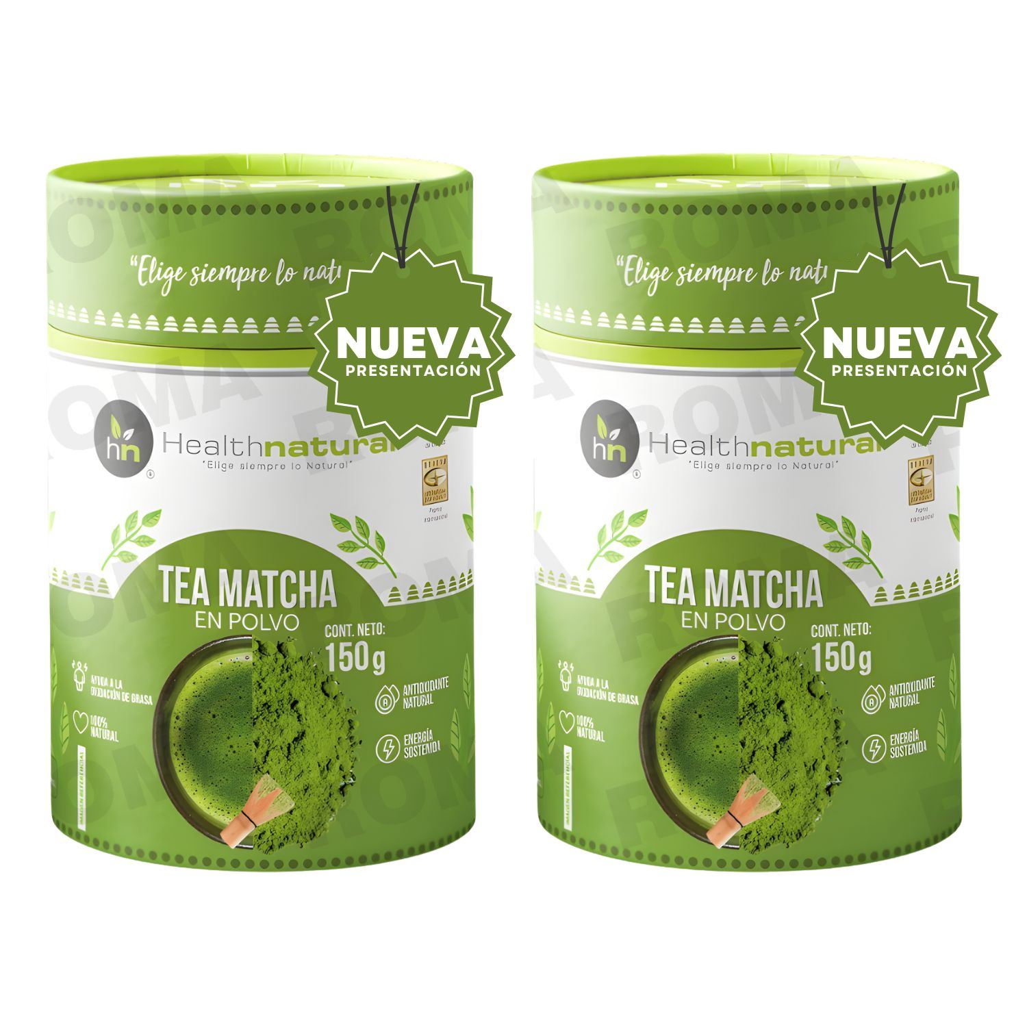 PACK 2 TÉ MATCHA ORGÁNICO 150G HEALTHNATURAL