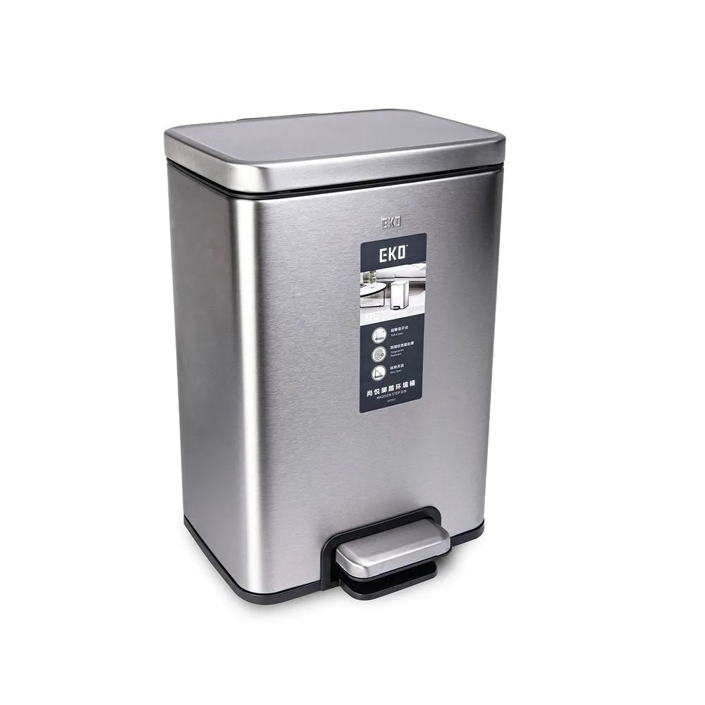 Papelera con pedal de Acero Inox 12L - 272x39cm -10031071