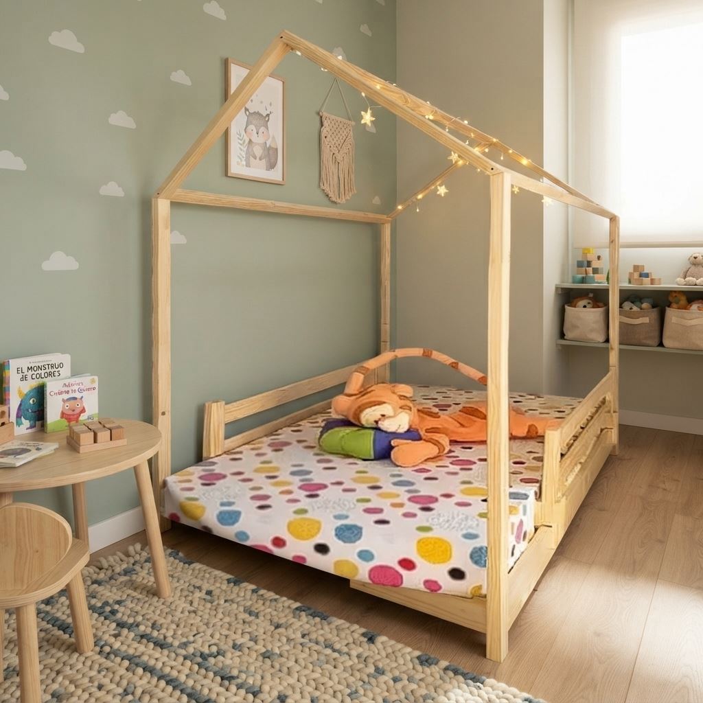 Cama Montessori Sumaq Plaza y Media Movenda