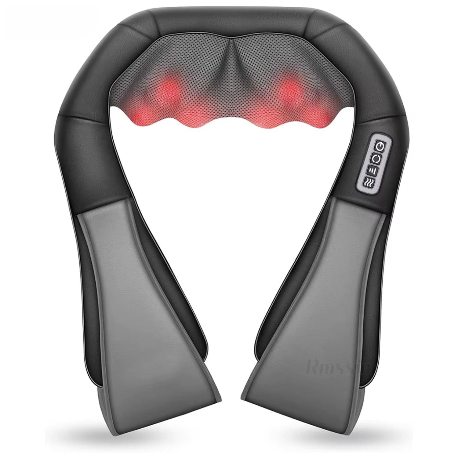 Masajeador Shiatsu 4D con Calor Terapéutico, 8 Rodillos y 3 Niveles para Cuello, Espalda, Piernas y Relajación Muscular