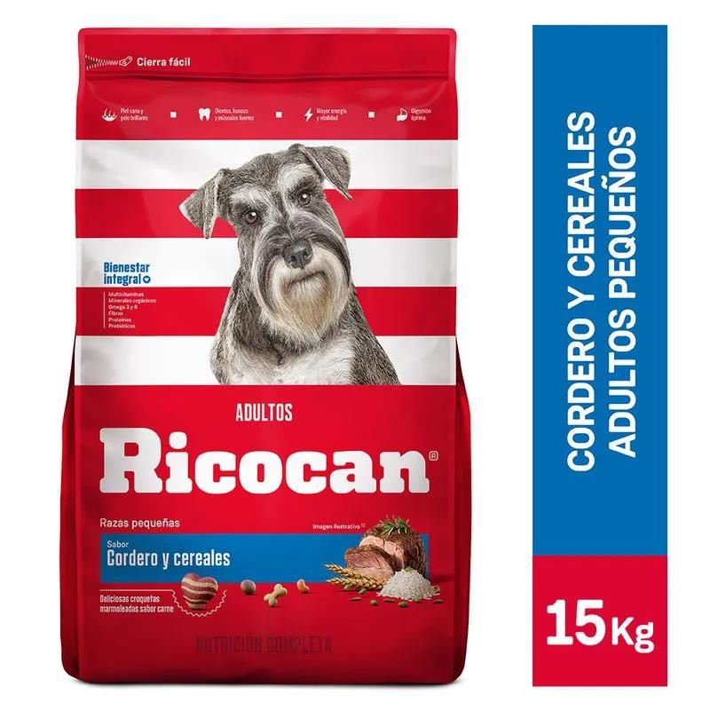 Ricocan Sabor Cordero Cereales Rz.Pq Adultos 15Kg
