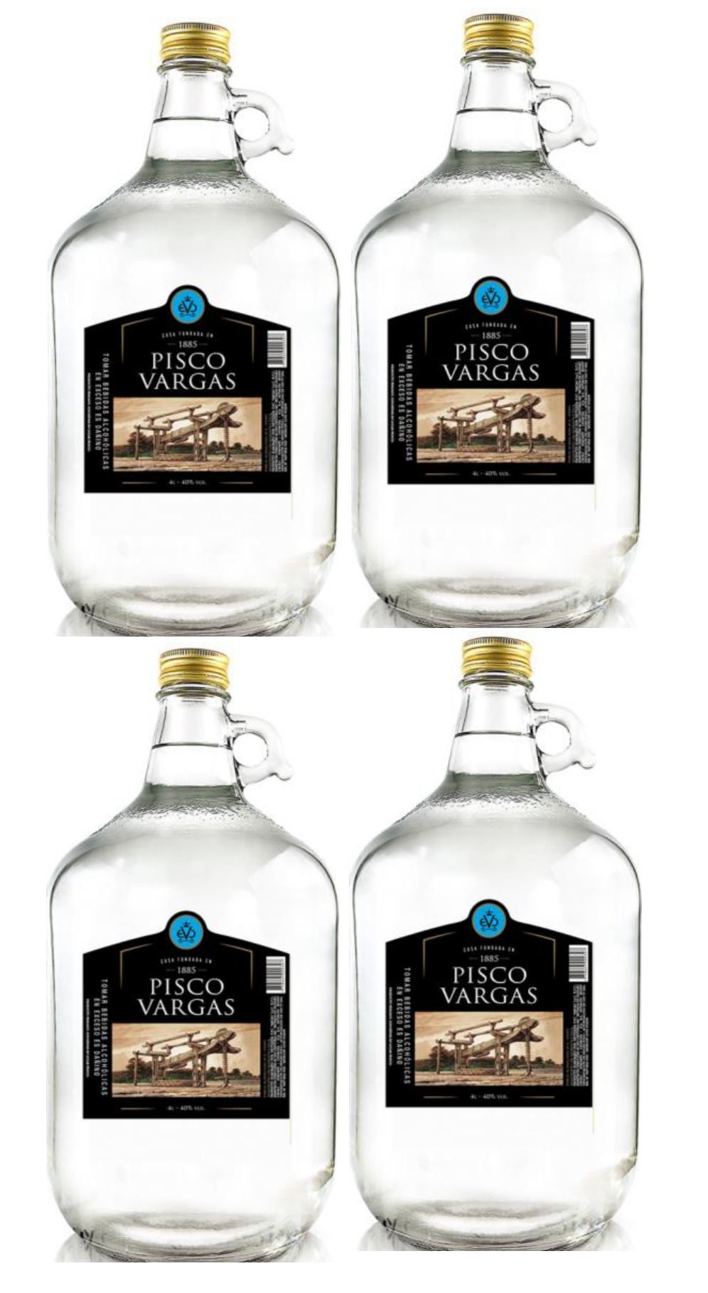 PISCO VARGAS ACHOLADO 4 LT - 4 UND