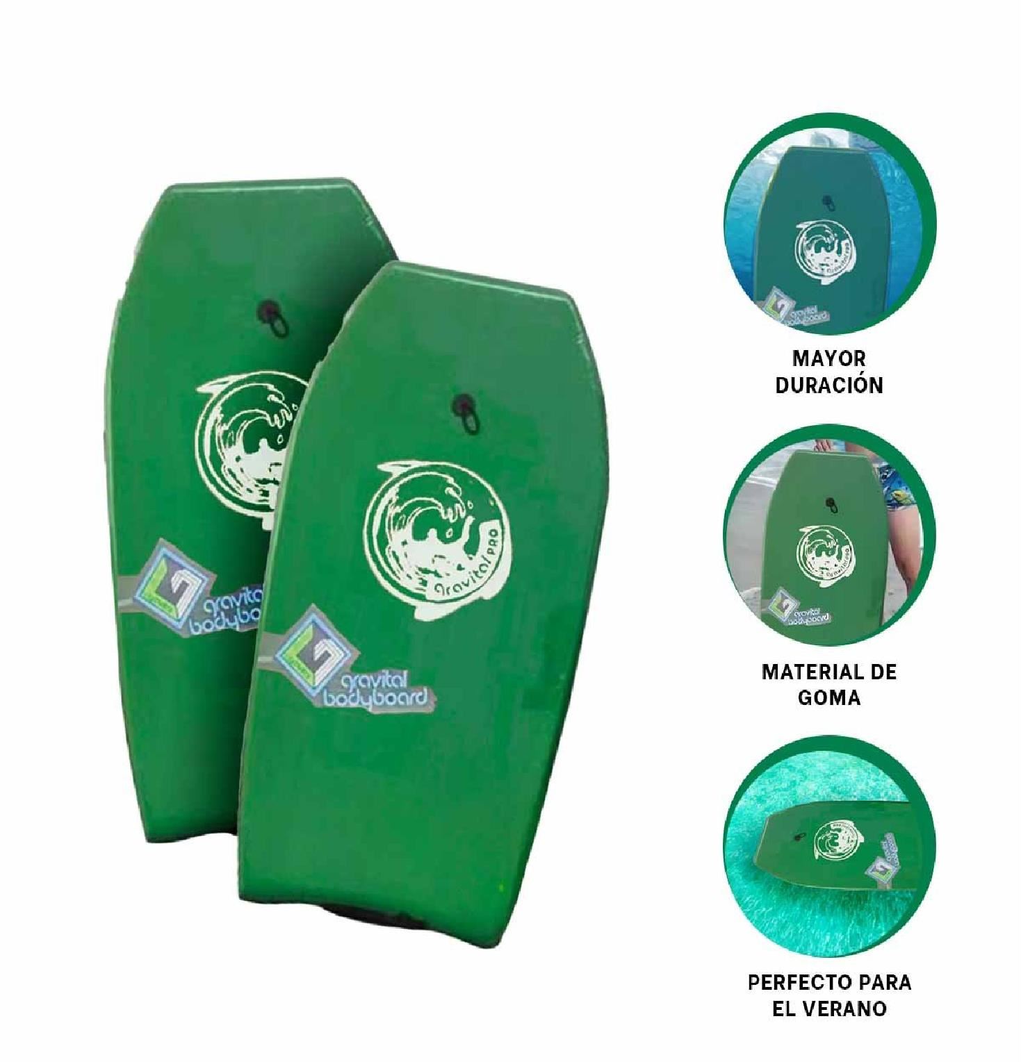 Tabla Bodyboard Gravital de Natación 41” GR-41 Dinámica – Verde