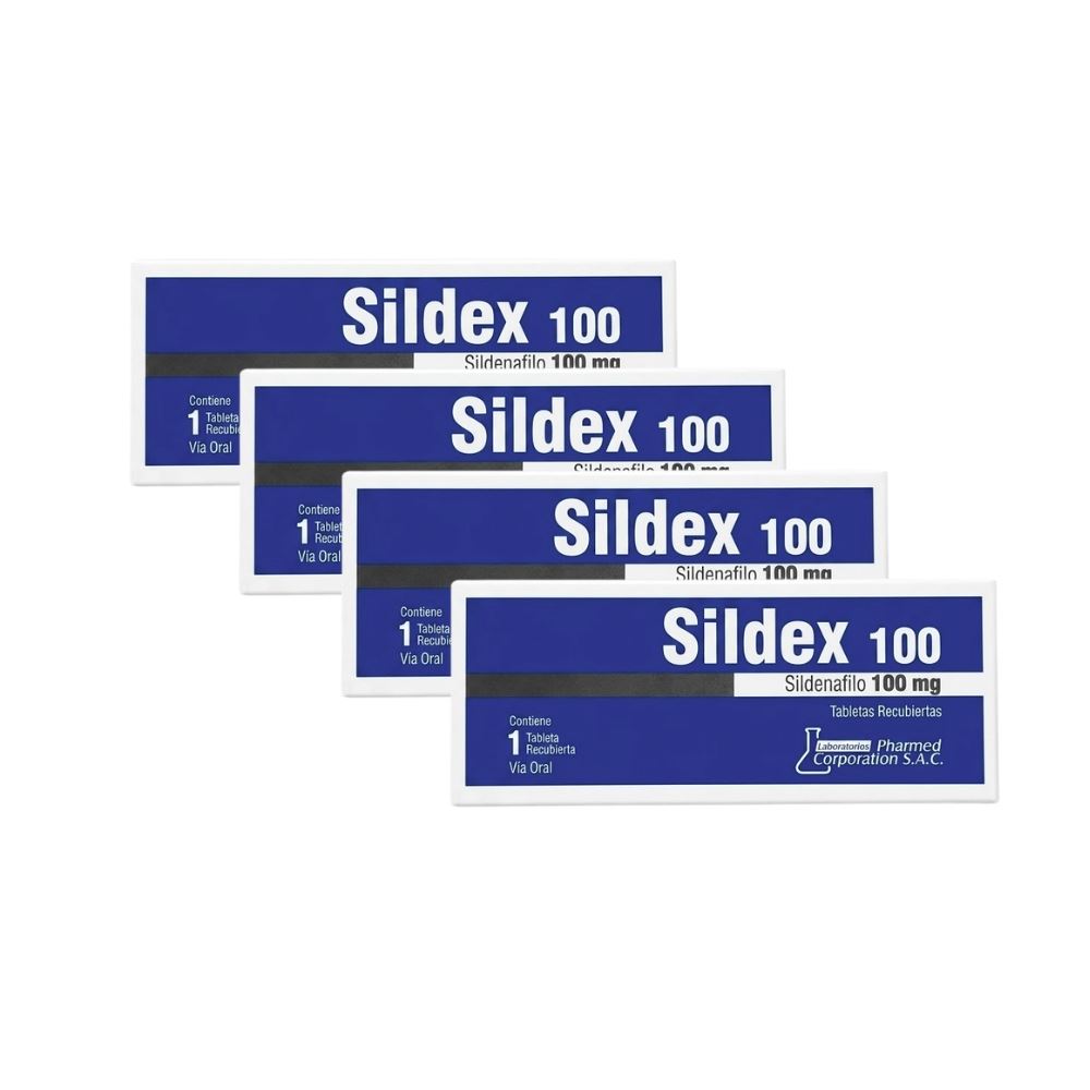 Pack Sildex 100 - Sildenafilo 1 Und 4 Und