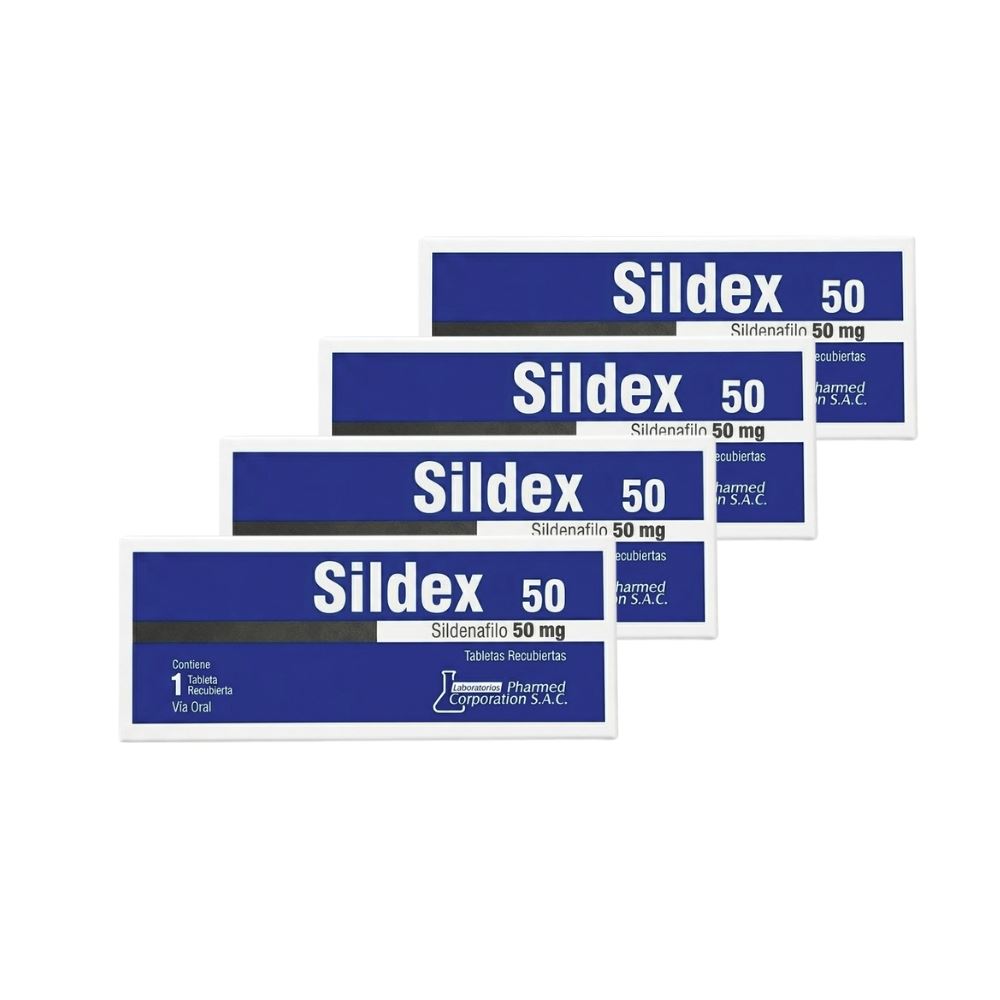 Pack Sildex 50 - Sildenafilo 1 Und 4 Und