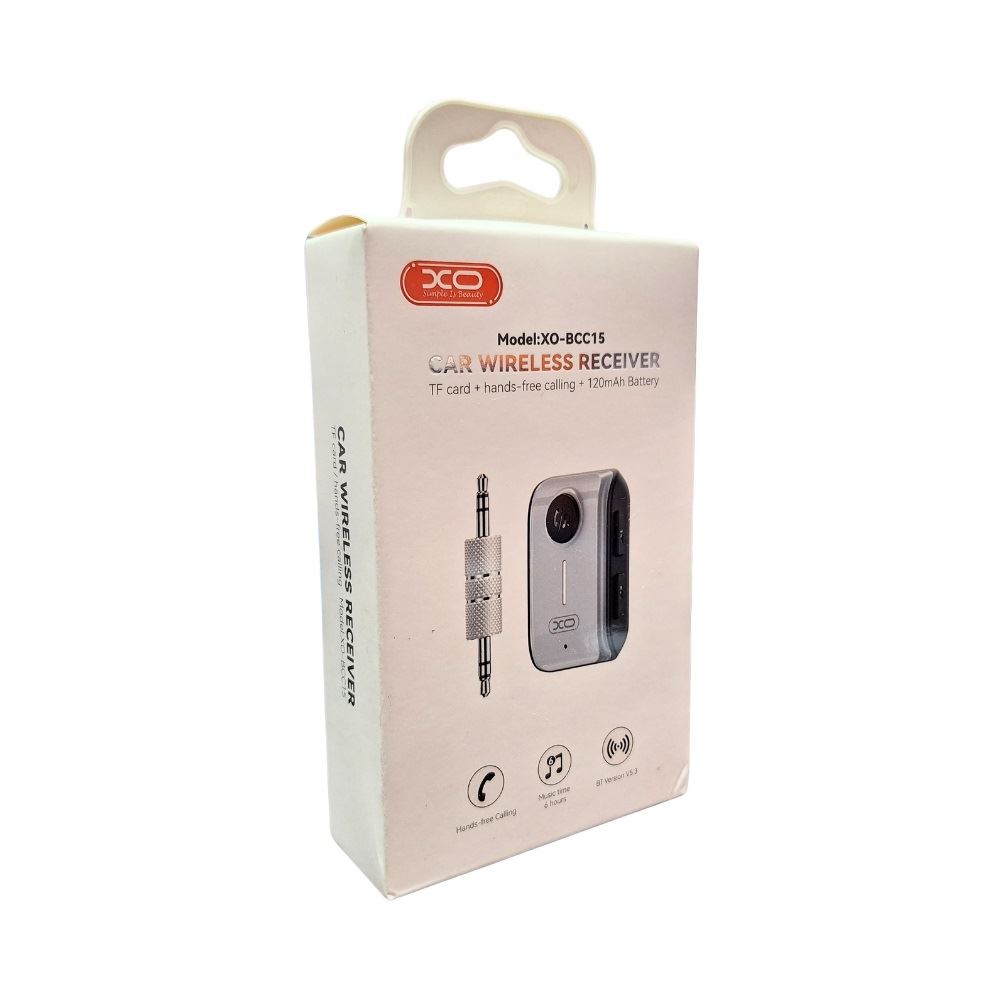 Receptor Bluetooth FM MP3 Jack 3.5 mm Para Autos / Parlantes  XO-BCC15