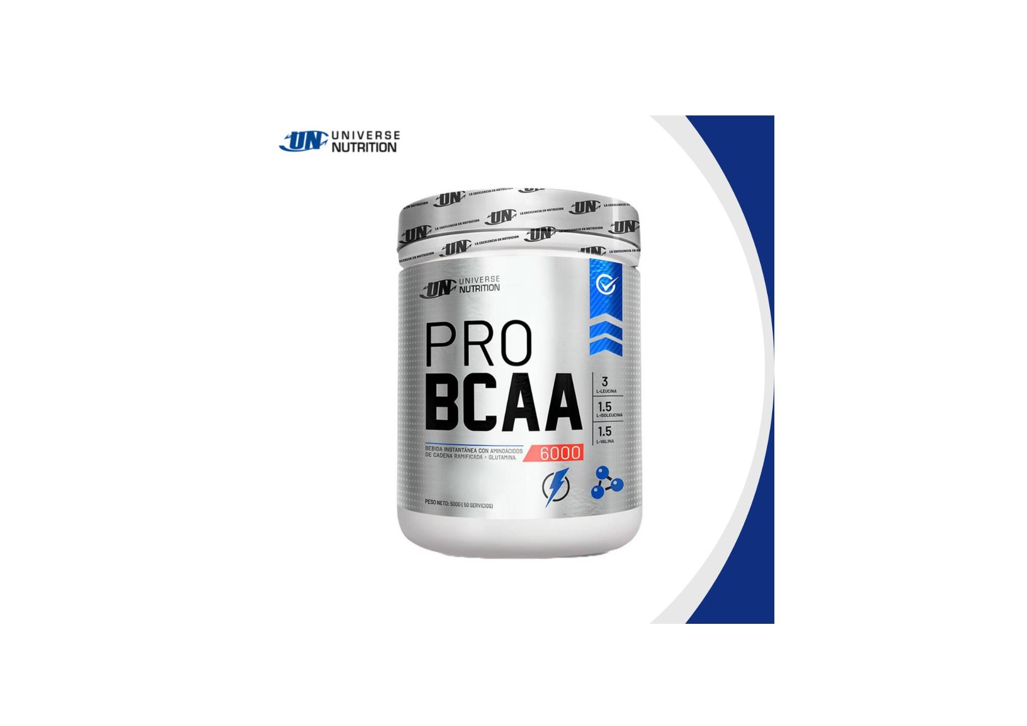 PRO BCAA UNIVERSE NUTRITION 6000 DE 500 GR