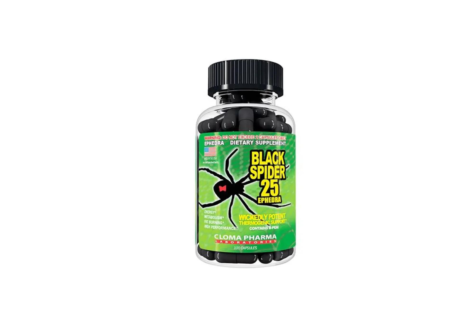 BLACK SPIDER TERMOGENICO 100 CAPSULAS